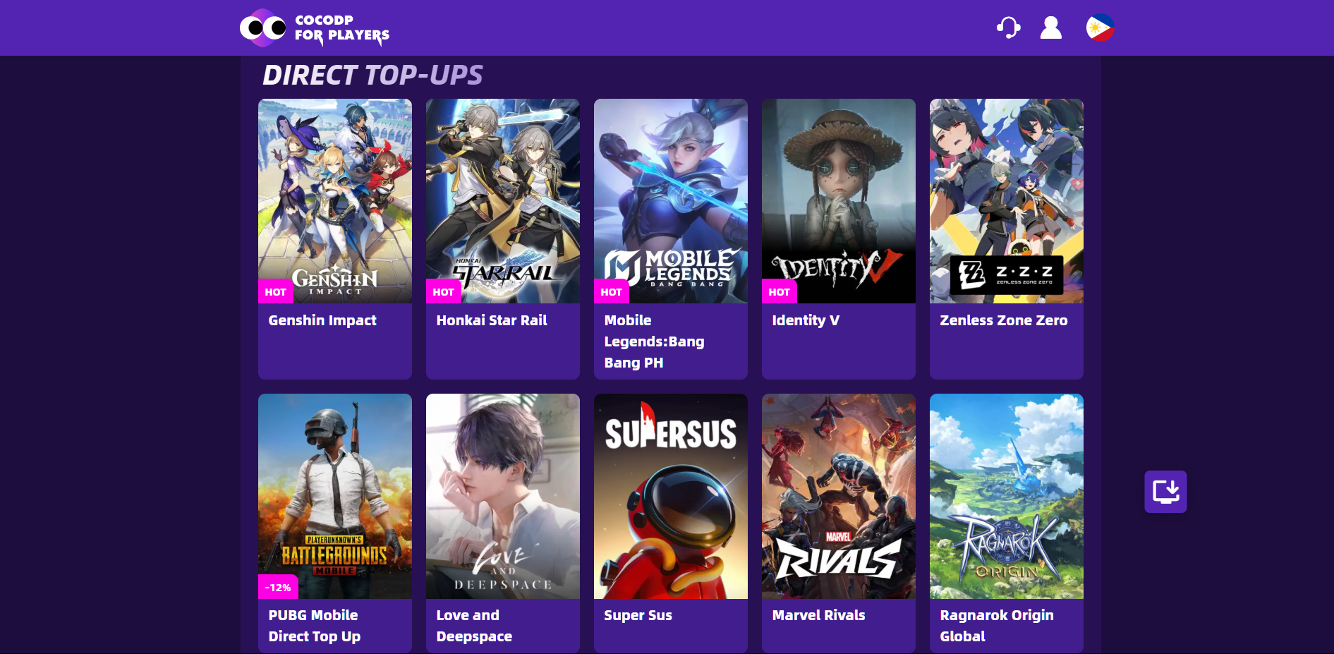 cocodp.com screenshot