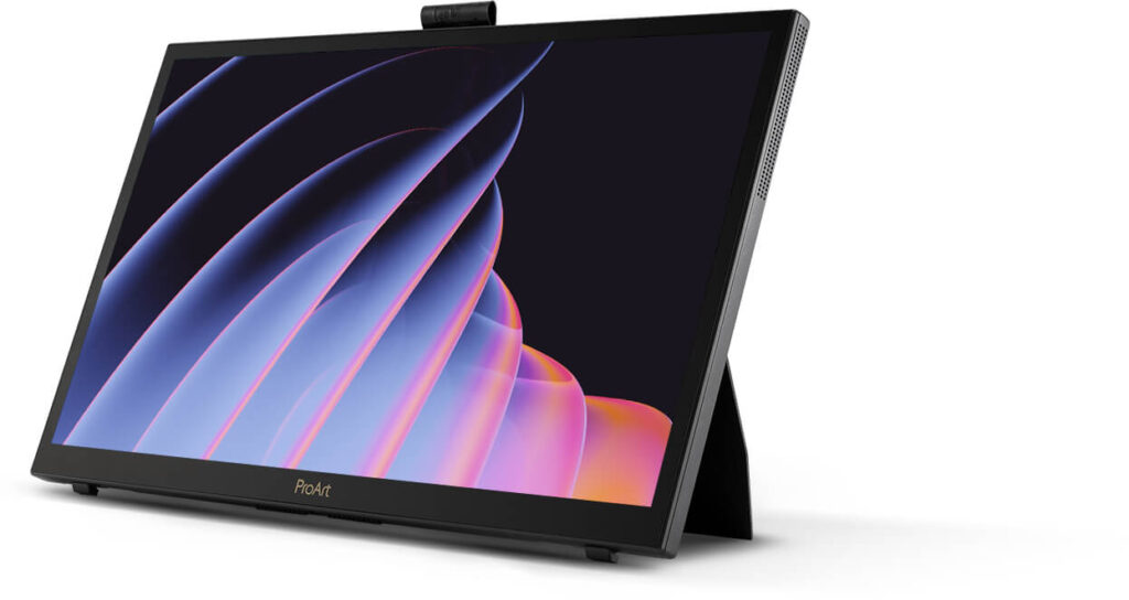 The 6 Best Portable Monitors for Content Creators in 2025 2 The ASUS ProArt PA169CDV portable monitor showing a high-resolution photo with vibrant colors.