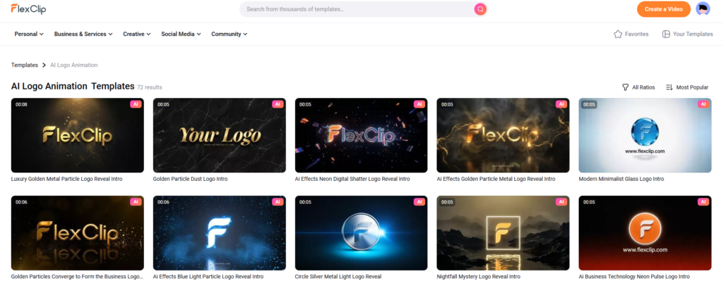 Moving Beyond Static Branding: A Review of FlexClip AI Logo Animation 1 AI Logo Animation