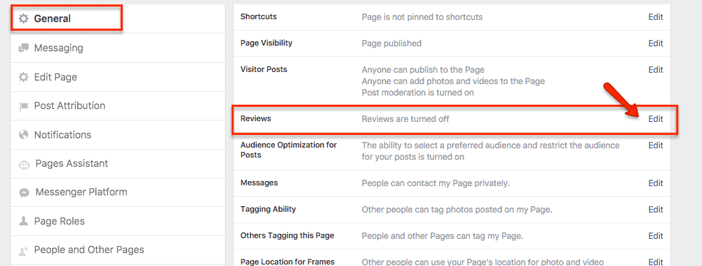 step 2 to activate fb review