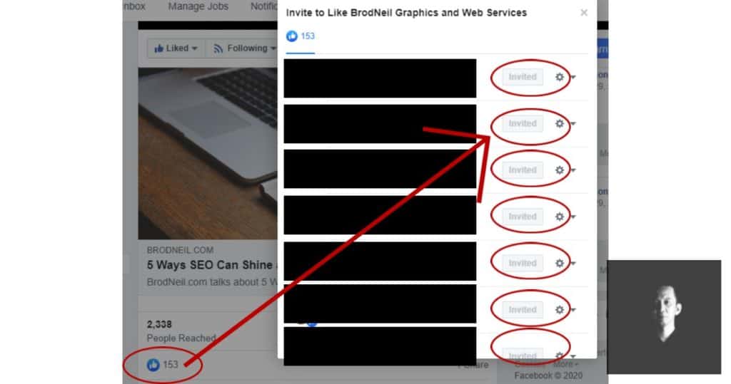 How to Make Use of the FB Page Engagements 2 FB invite likes 1