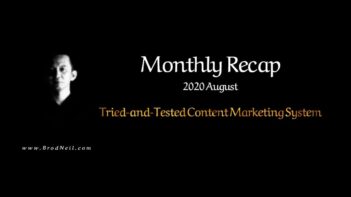 Monthly Recap: 2020 August