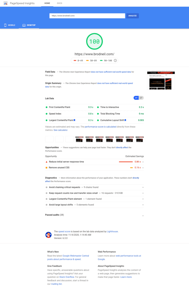 nitropack-brodneil-google-pagespeed-score-desktop