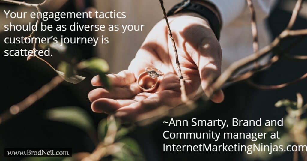 Quote: Diverse Engagement Tactics 2 Quote on engagement tactics