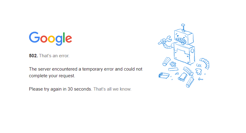 Google Downtime: Googe Is Down 2 Google down 2