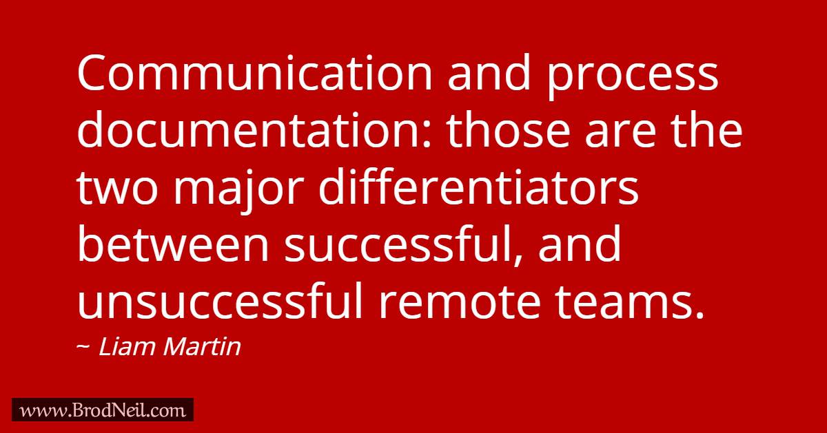 communication and process documentation