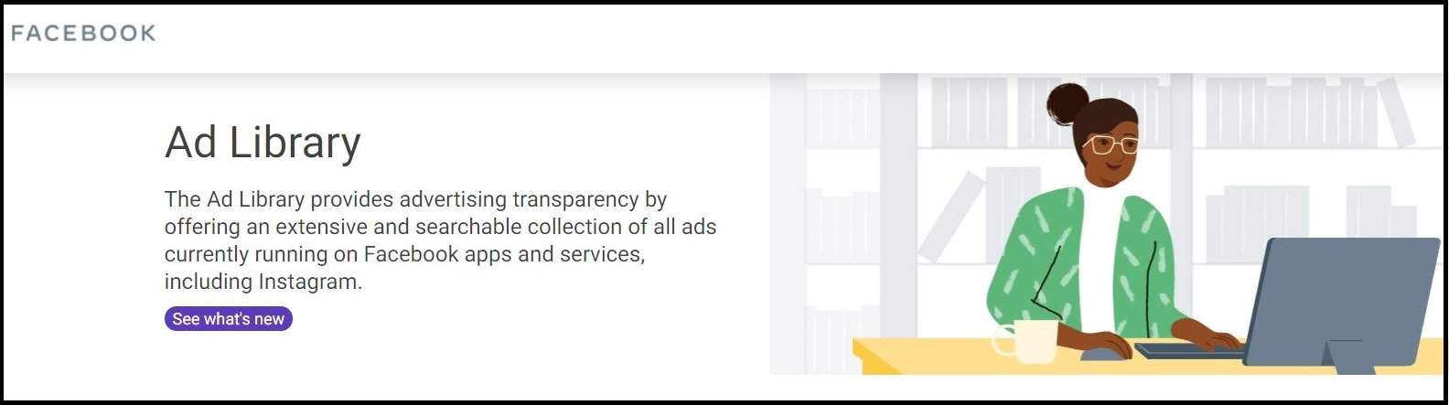 FB ads library logo