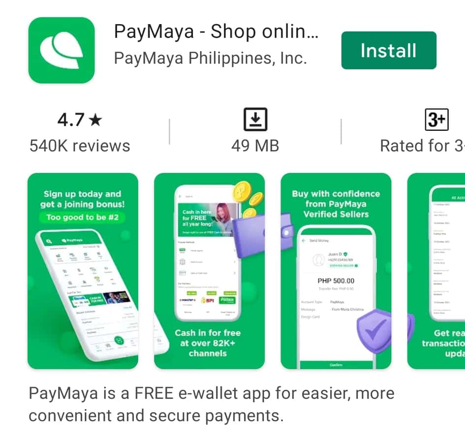 paymaya app google play store