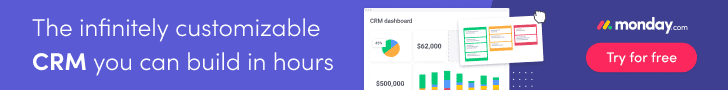 monday.com: Project Management Tools (Project Management Software) 2 728x90 DV360 infinitely customizable CRM 2
