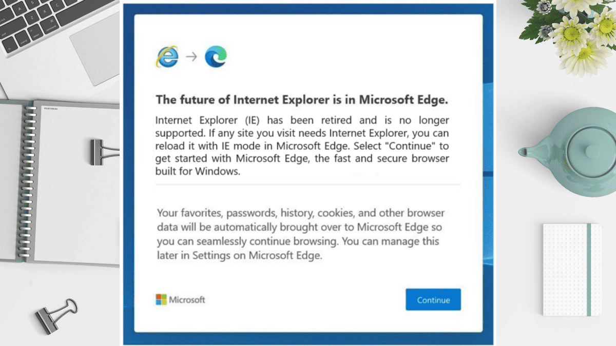 internet explorer retires