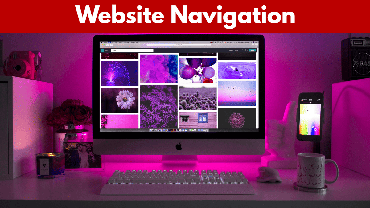 website navigation