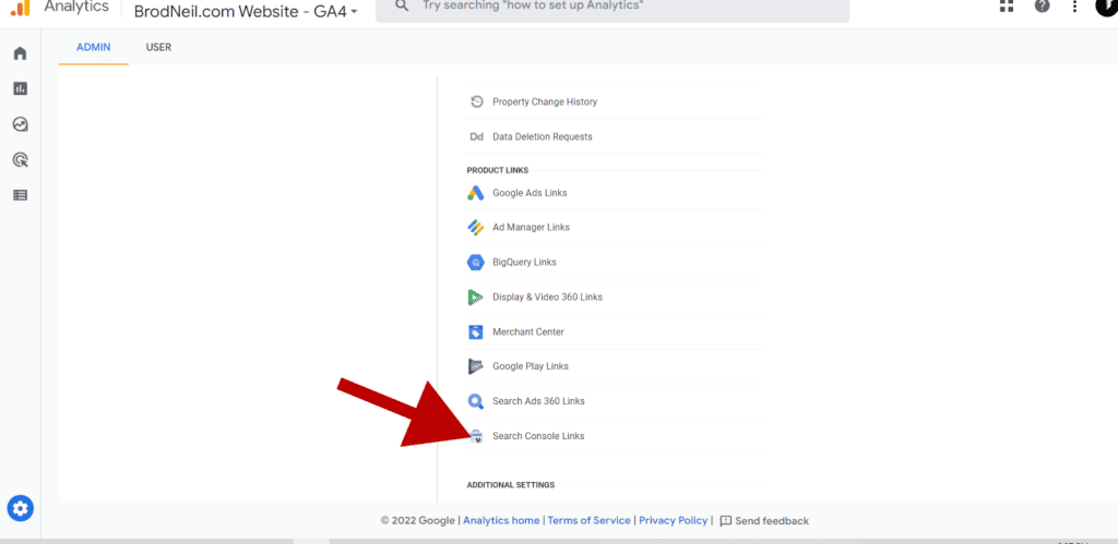 Link Google Analytics 4 and Google Search Console - GA4 and GSC - 2