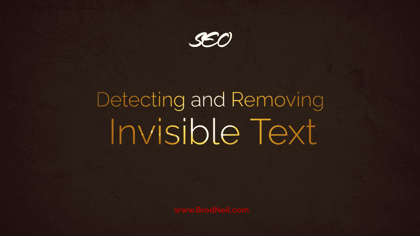 Detecting and Removing Invisible Text