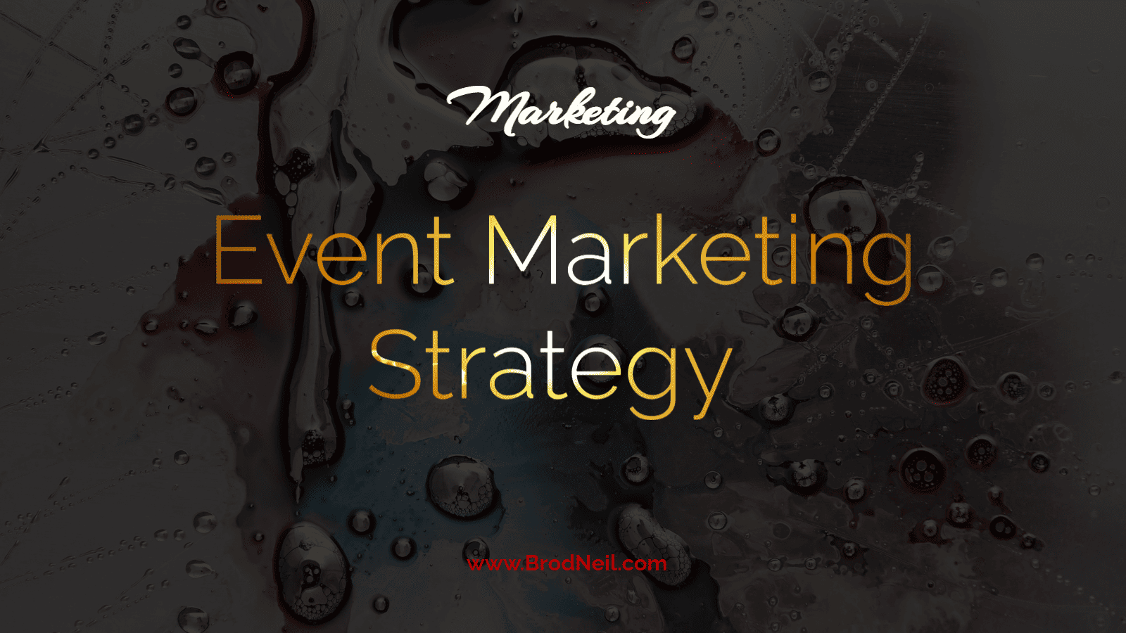event marketing strategy