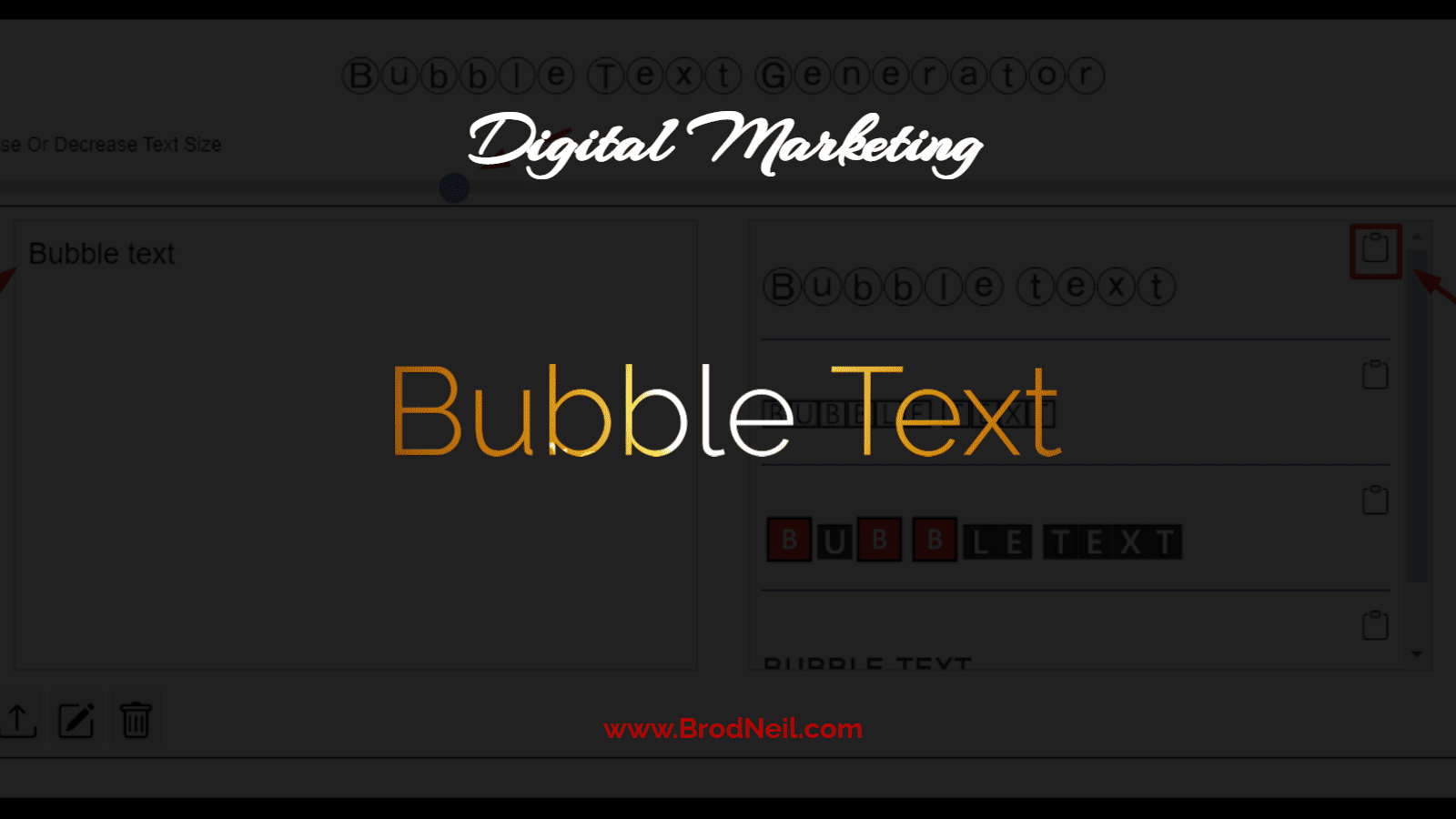 Bubble Text