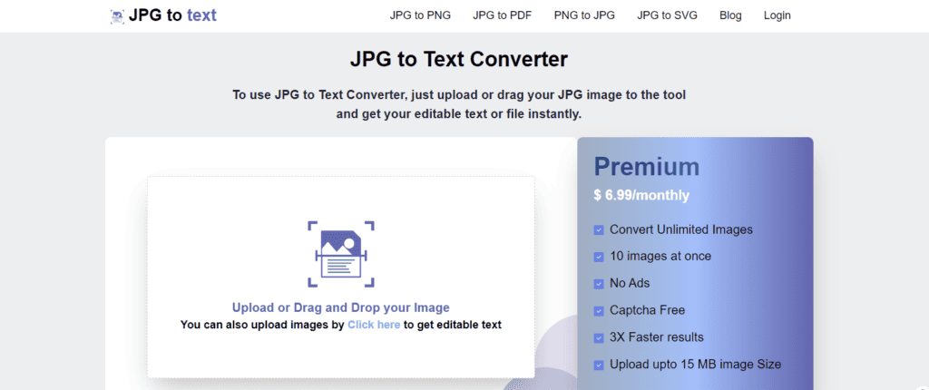 JPG Text converter