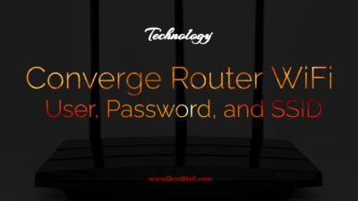 Changing Converge WiFi Router User, Password, and SSID