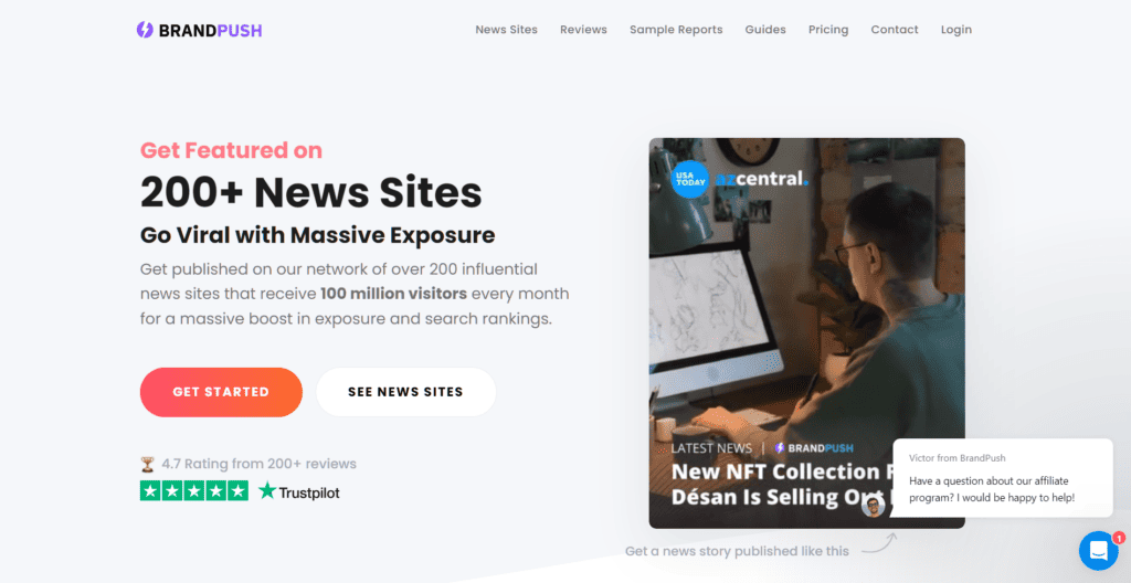BrandPush's Screenshot