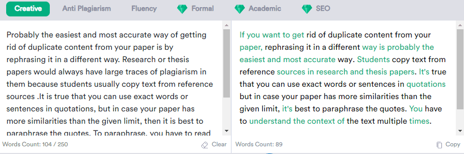 Anti-plagiarism tool